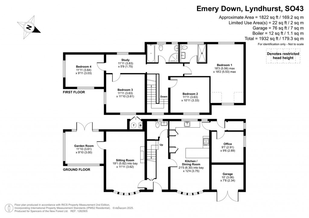 Floorplans For Emery Down, Lyndhurst, SO43