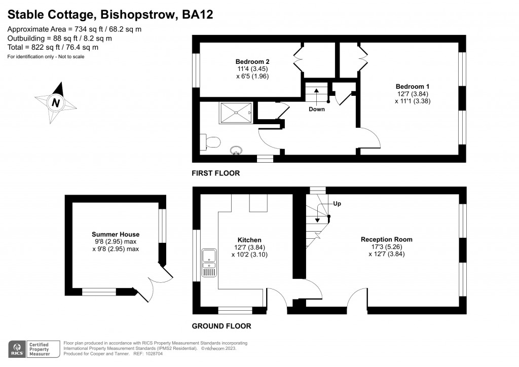 Floorplans For Bishopstrow, Warminster, Wiltshire