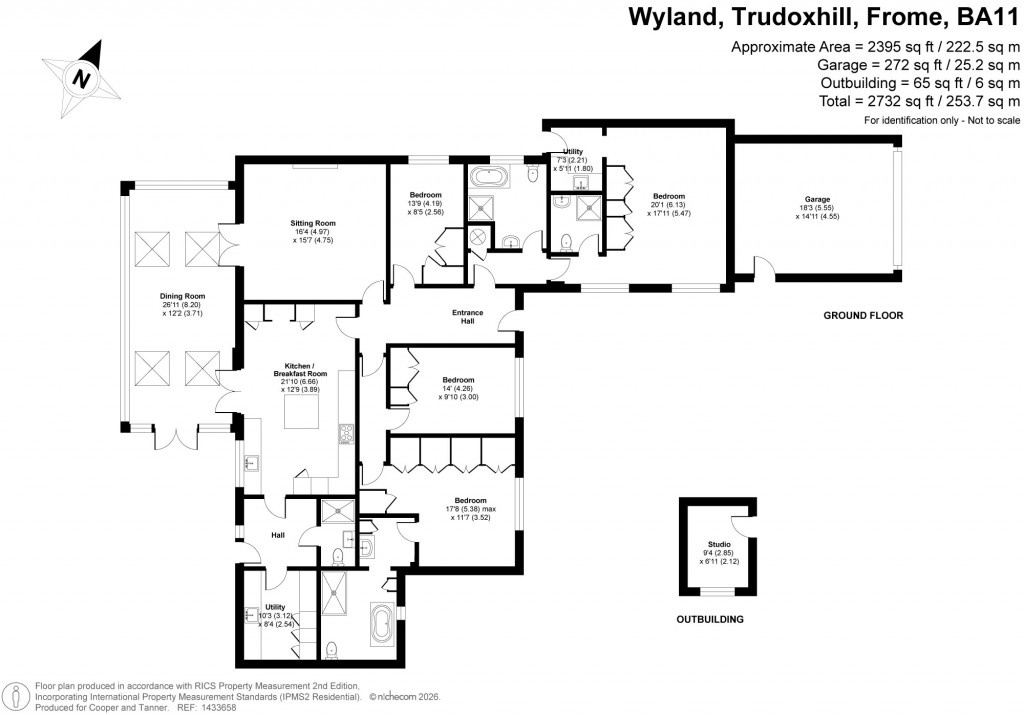 Floorplans For Trudoxhill, Somerset