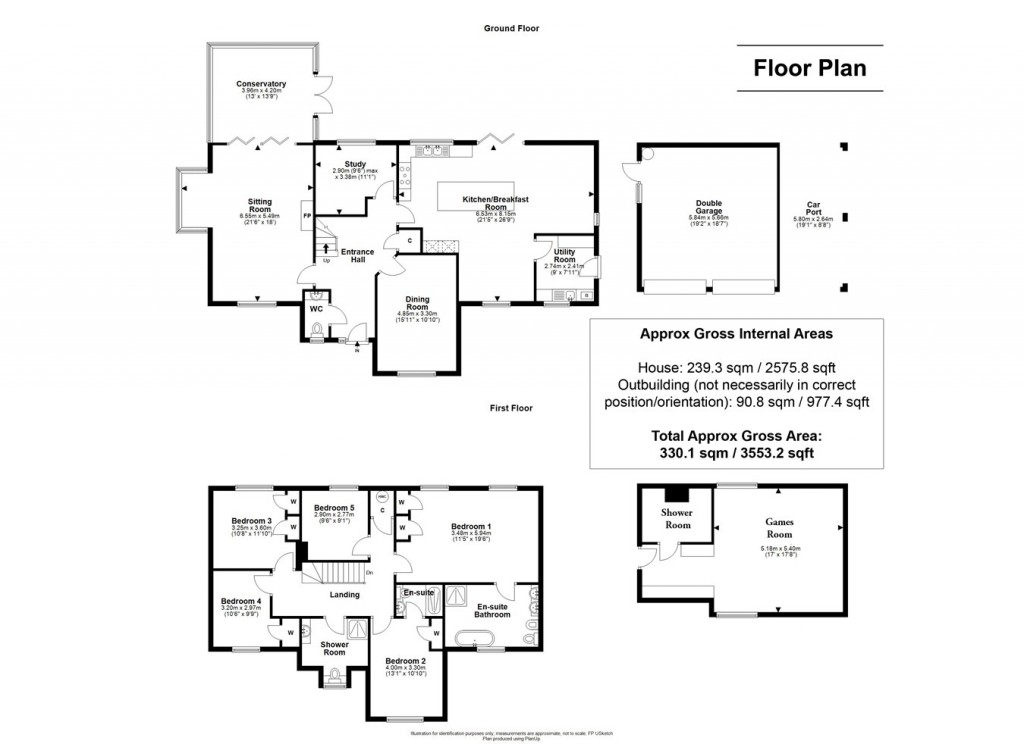 Floorplans For The Coppice, Brockenhurst, SO42