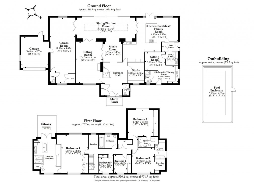 Floorplans For Struan Gardens, Ashley Heath, Ringwood, BH24