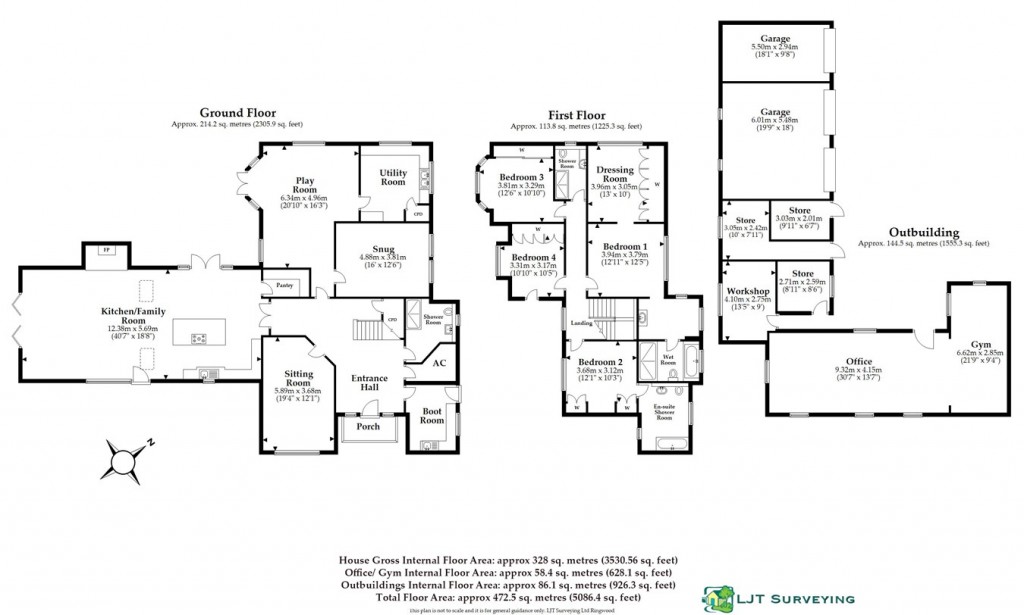 Floorplans For Mill Lane, Burley, Ringwood, BH24