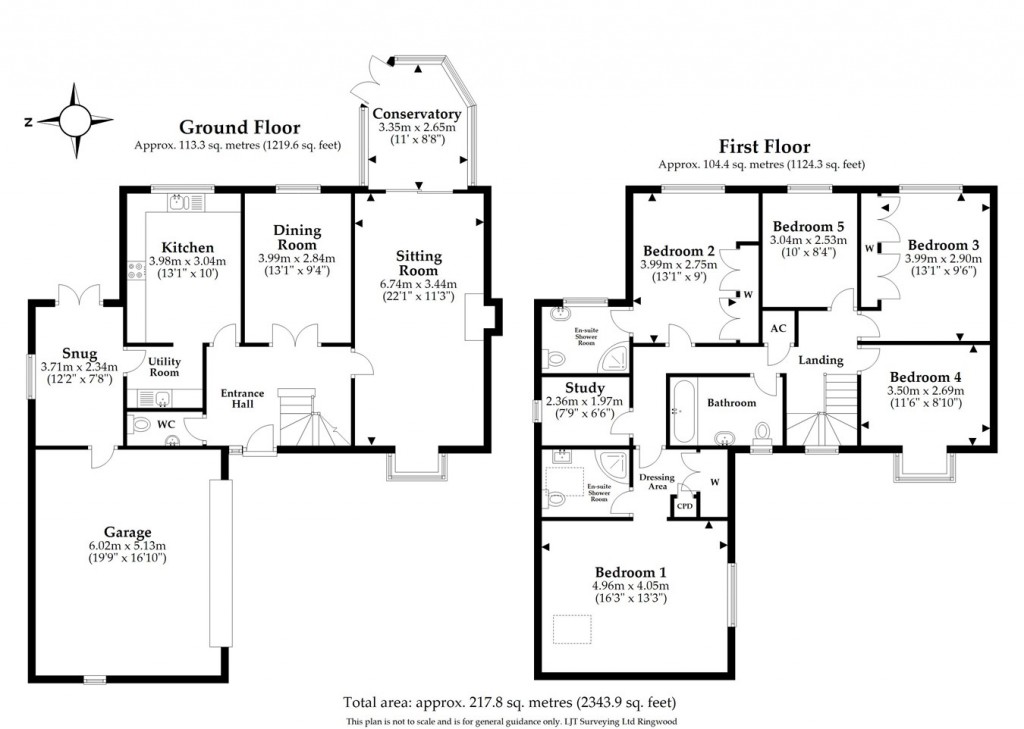 Floorplans For Dymewood Road, Three Legged Cross, Wimborne, BH21