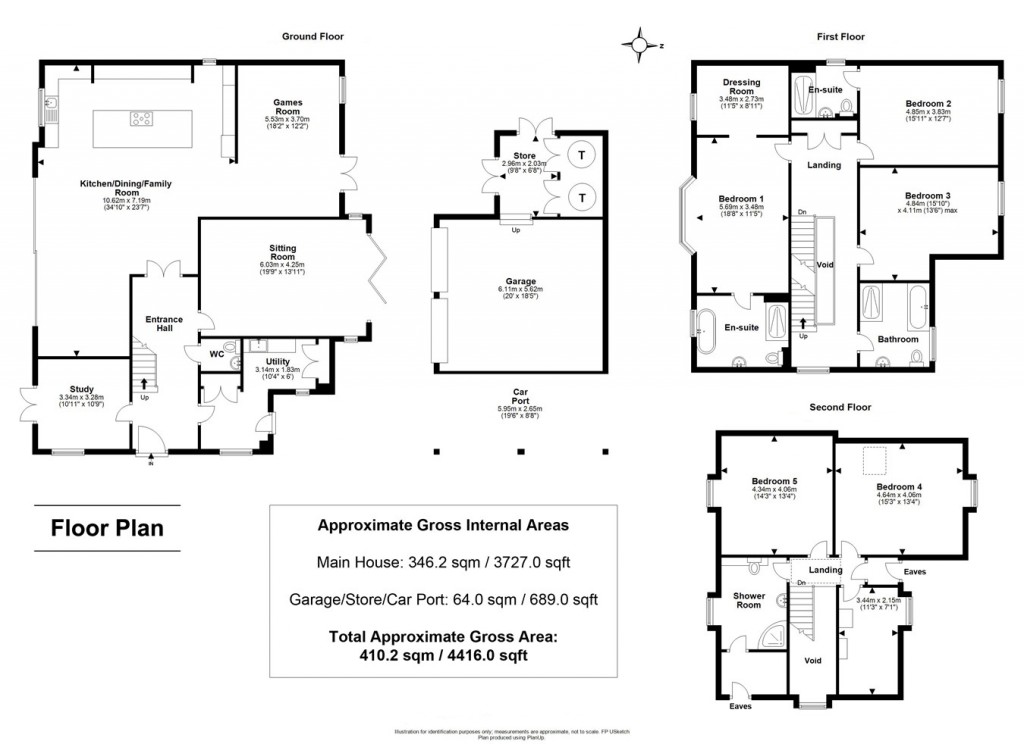 Floorplans For Southdown Road , Shawford , Winchester, SO21