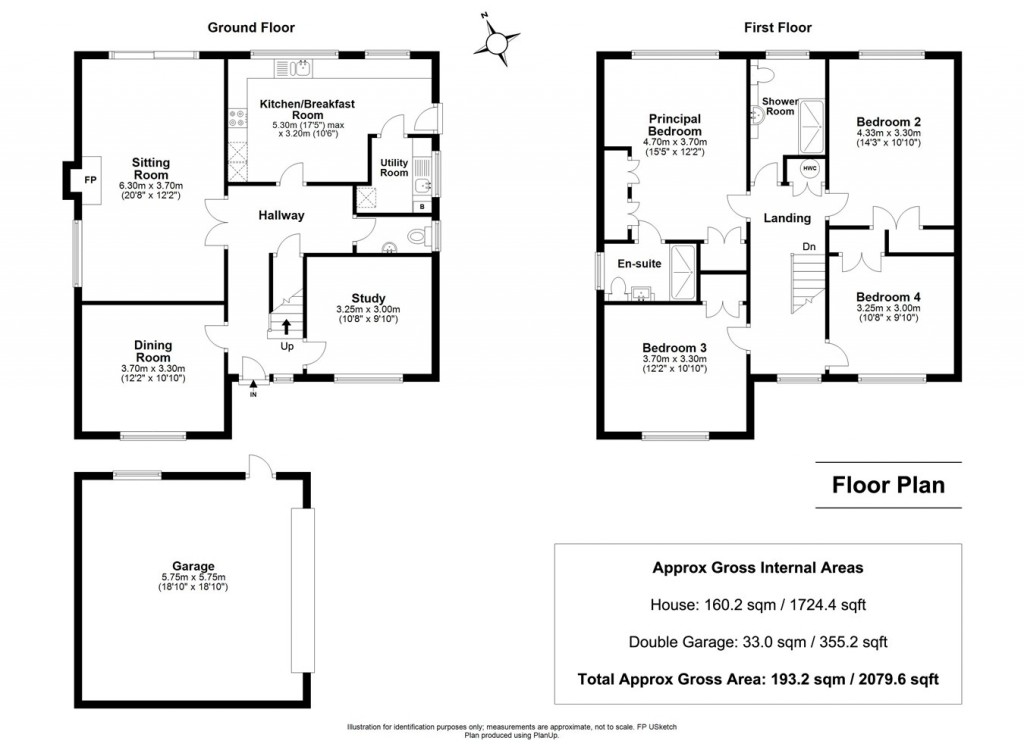 Floorplans For Manchester Road, Sway, Lymington, SO41