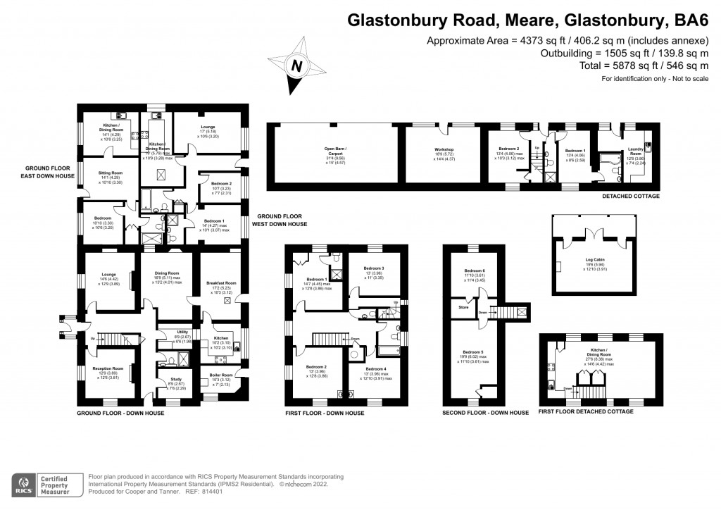 Floorplans For Meare, Somerset