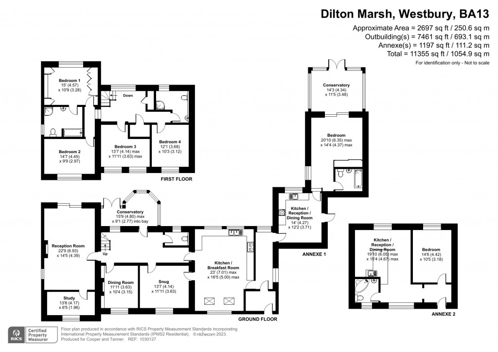 Floorplans For Hisomley, Dilton Marsh, Wiltshire
