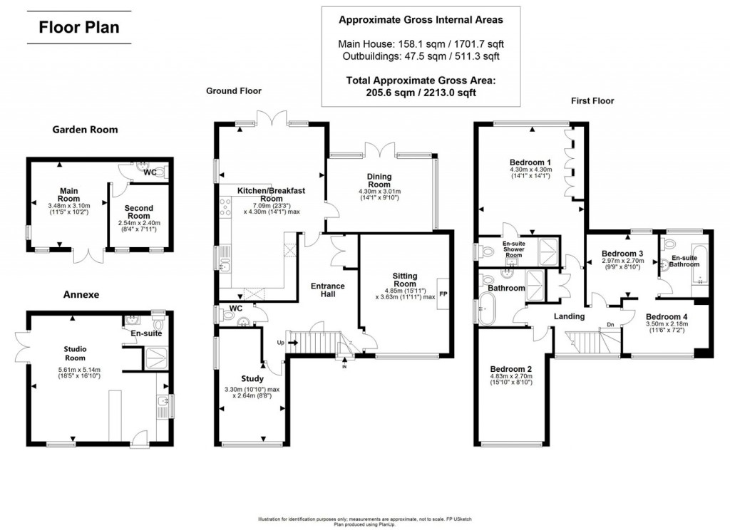 Floorplans For Chestnut Road, Brockenhurst, SO42