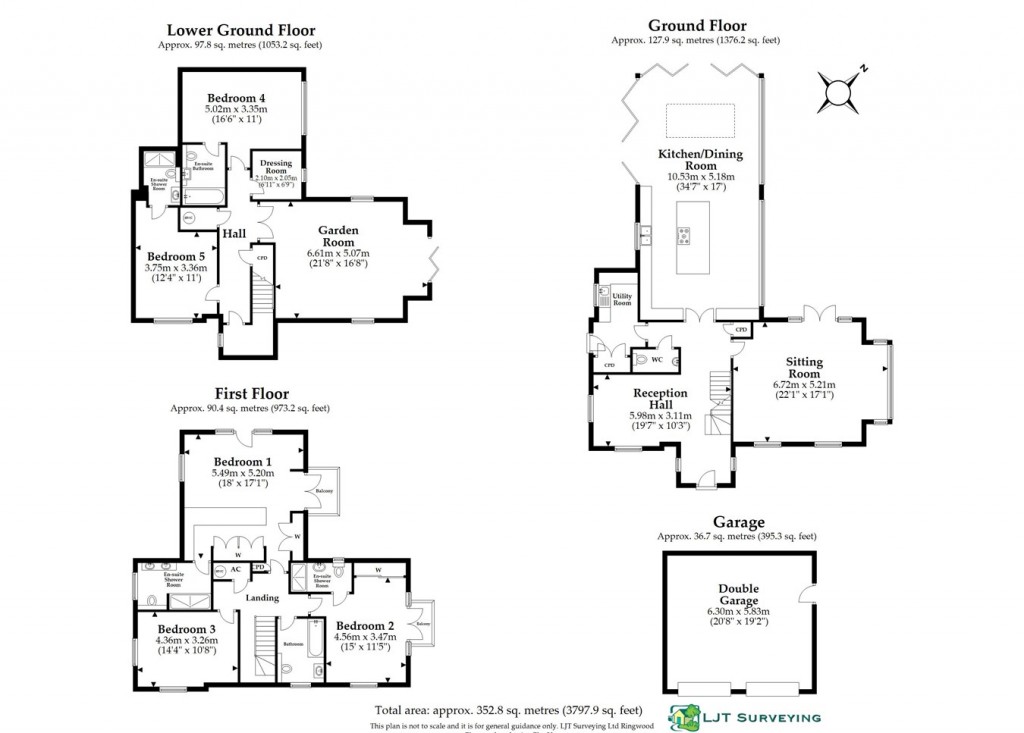 Floorplans For Forest Road, Burley, Ringwood, BH24
