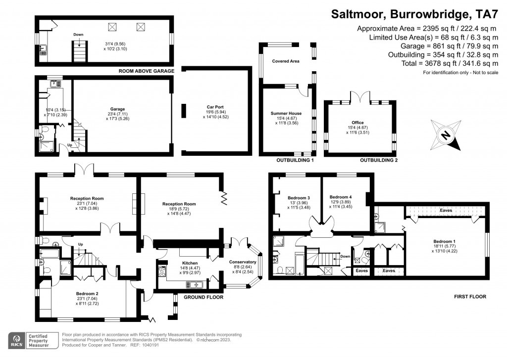 Floorplans For Saltmoor, Burrowbridge, Somerset