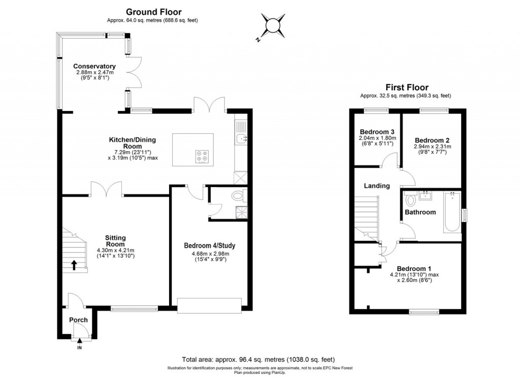 Floorplans For Spartina Drive, Lymington, SO41