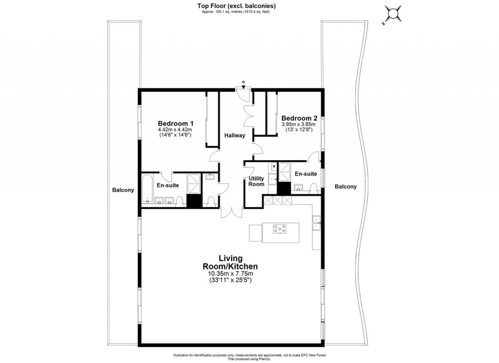 Floorplans For Almansa Way, Lymington, SO41