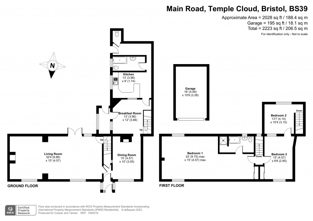 Floorplans For Main Road, Temple Cloud, Bristol