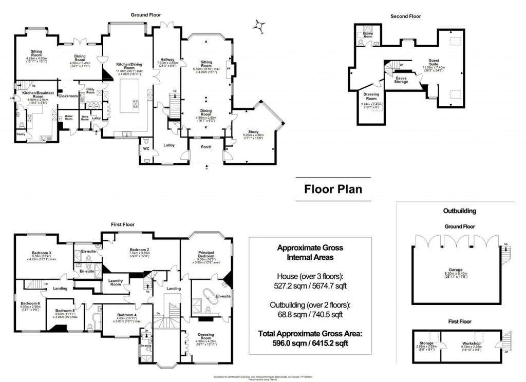 Floorplans For Coombe Lane, Sway, Lymington, SO41