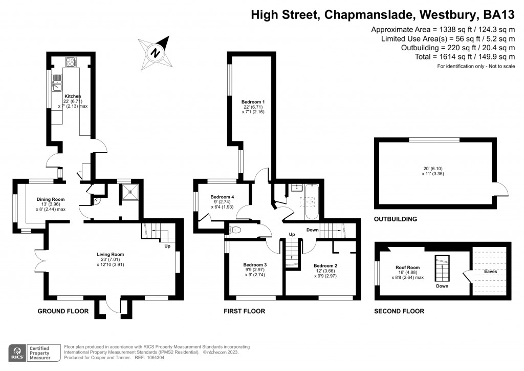 Floorplans For High Street, Chapmanslade