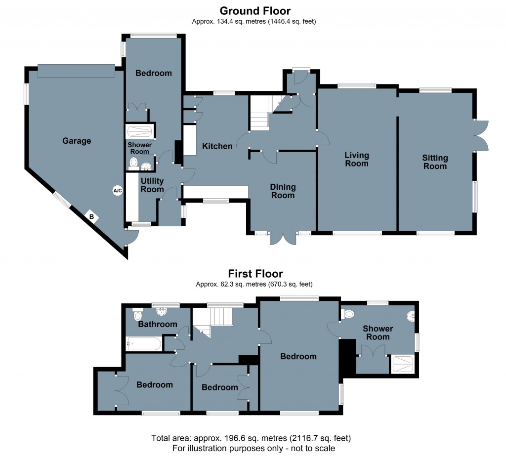 Floorplans For Gorselands, Sedlescombe, East Sussex