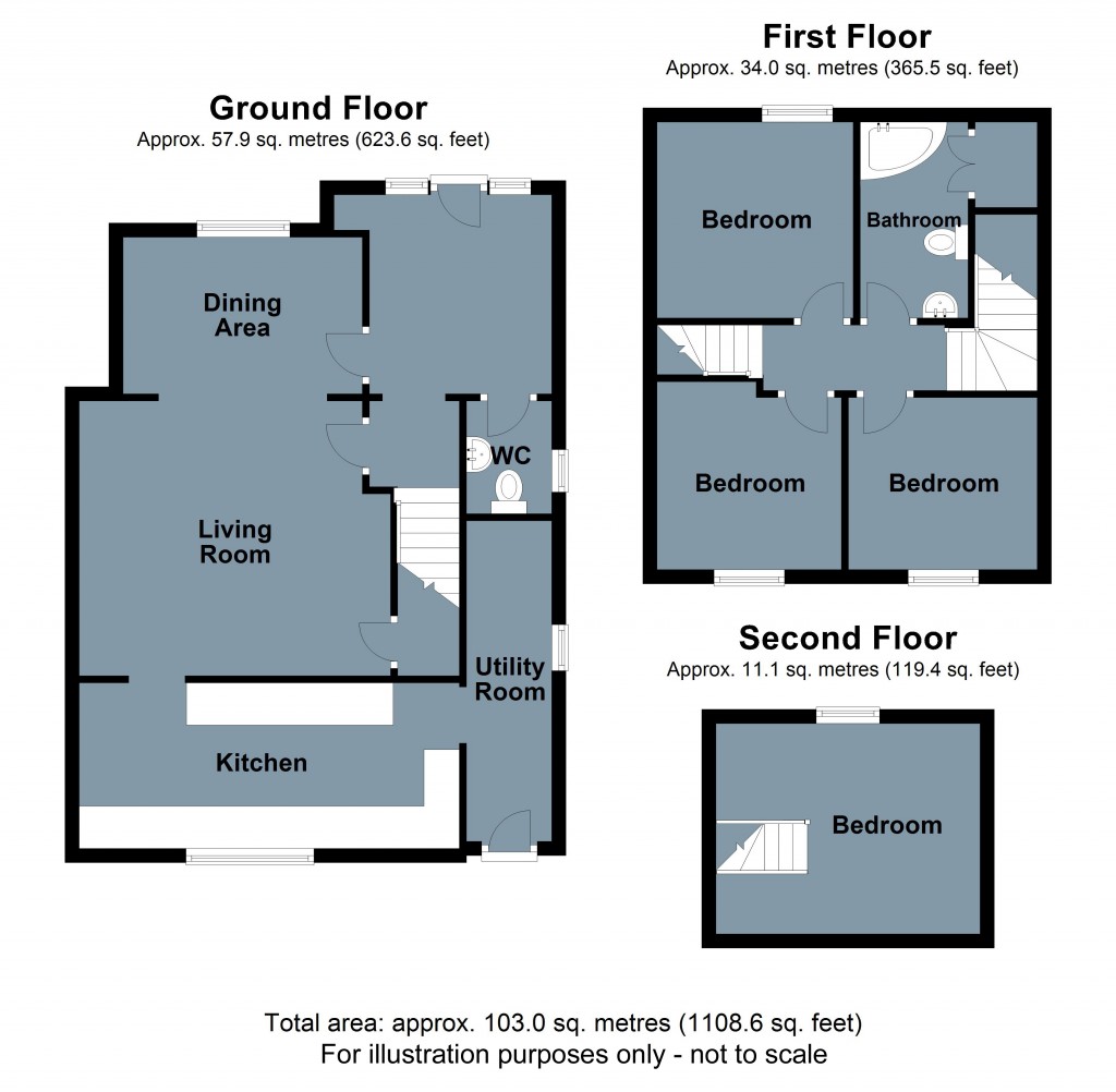 Floorplans For Senlac Gardens, Battle, East Sussex
