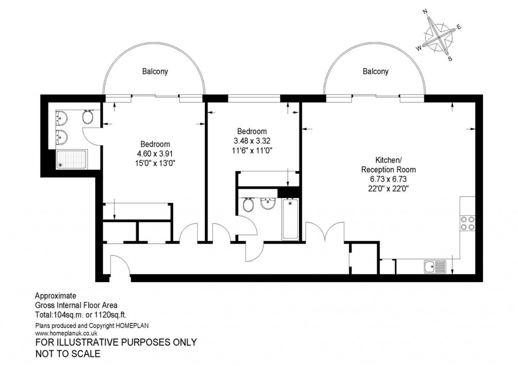Floorplans For Almansa Way, Lymington, SO41