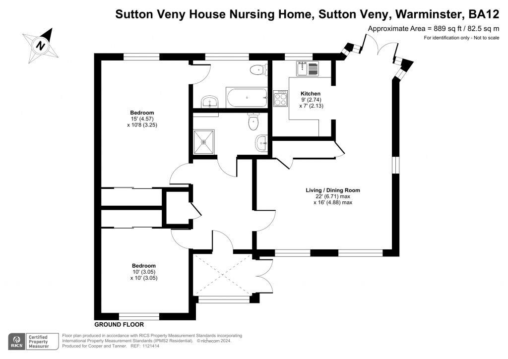 Floorplans For Sutton Veny, Sutton Veny House Nursing Home, Wiltshire