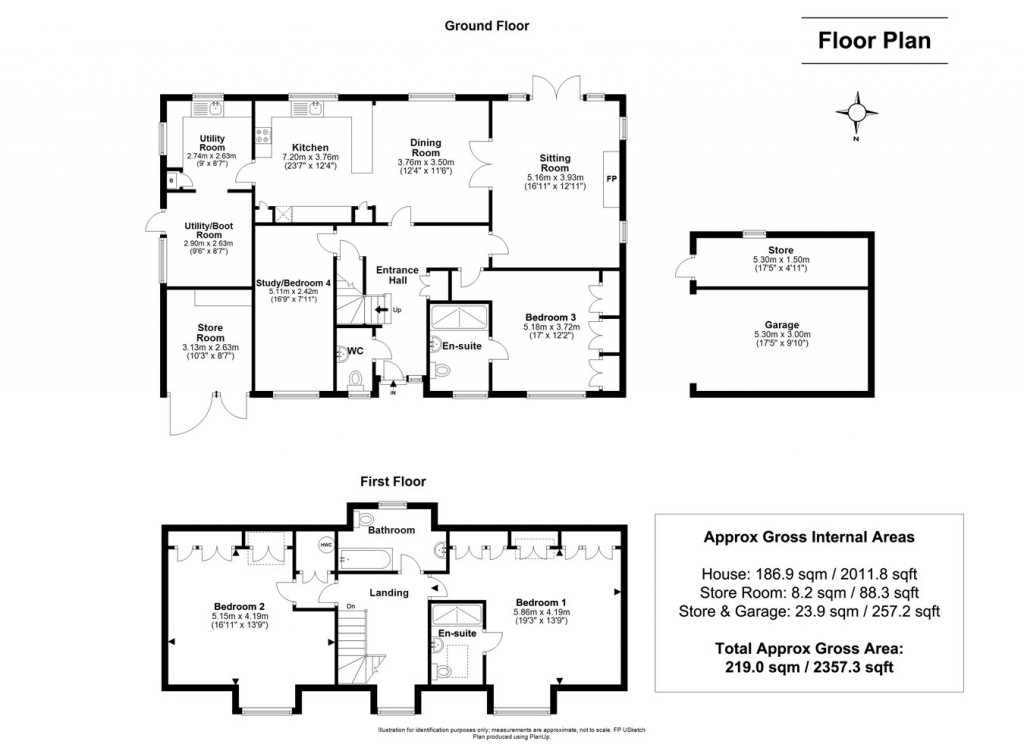 Floorplans For Armstrong Close, Brockenhurst, SO42