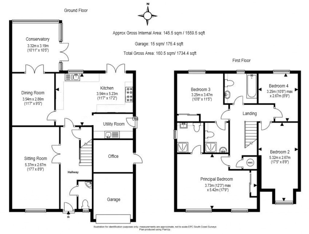 Floorplans For Princess Royal Close, Lymington, SO41