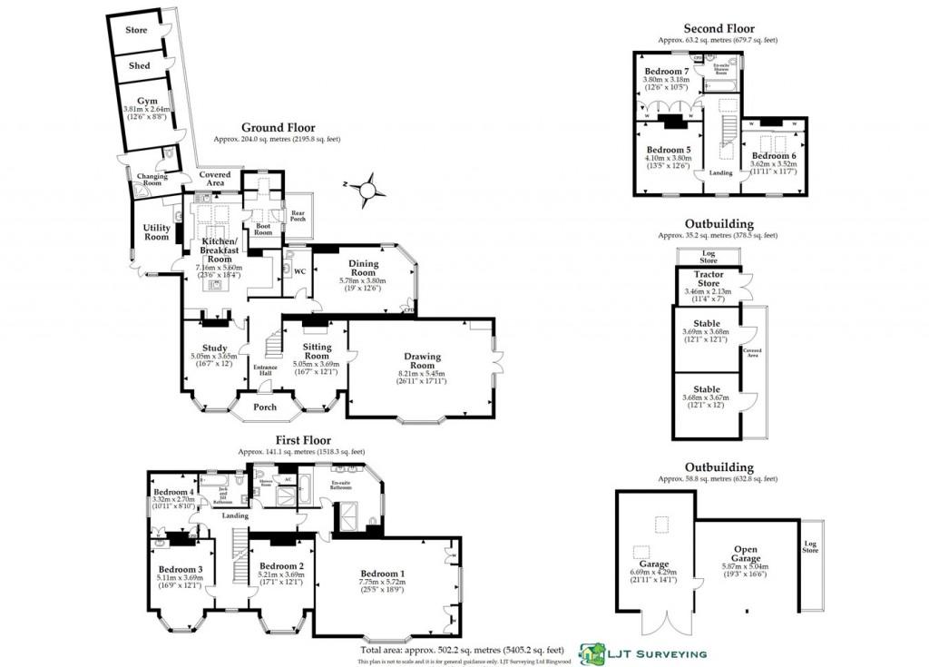 Floorplans For Southfield Lane, Burley, Ringwood, BH24
