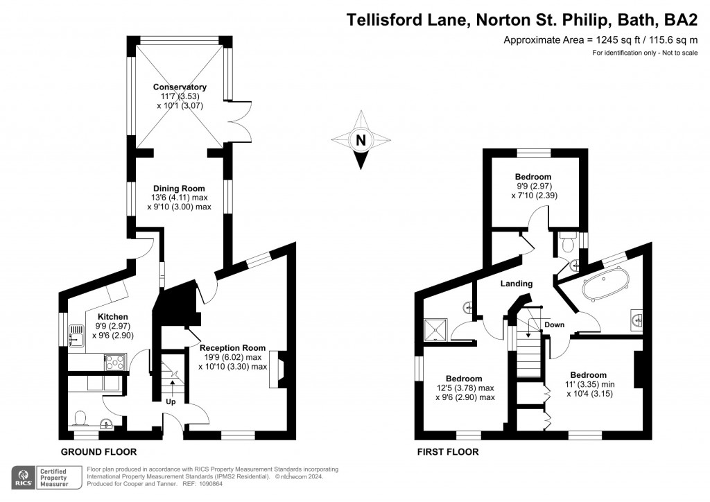 Floorplans For Tellisford Lane, Norton St Philip, Somerset