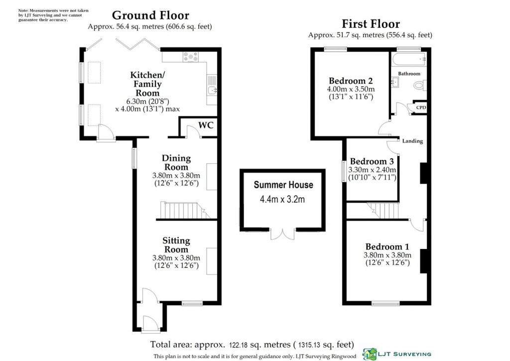 Floorplans For Pilley Street, Pilley, Lymington, SO41