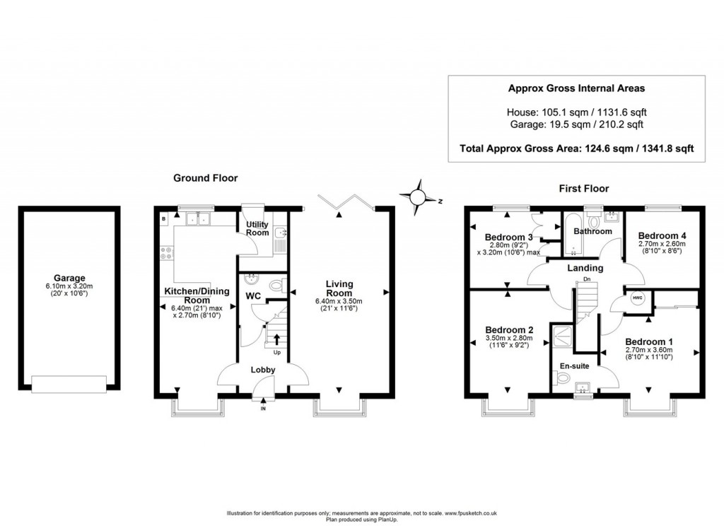 Floorplans For Princess Royal Close, Lymington, SO41
