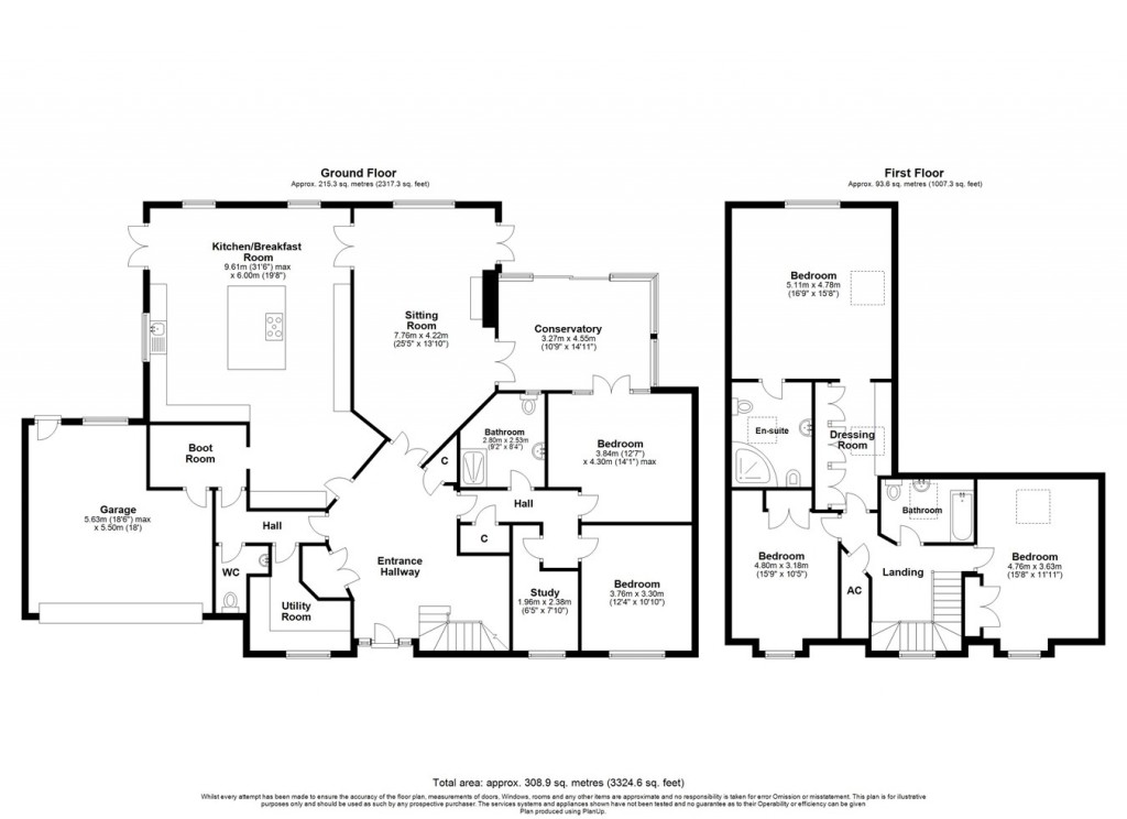 Floorplans For Struan Gardens, Ashley Heath, Ringwood, BH24
