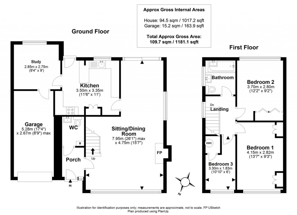 Floorplans For Clinton Road, Lymington, SO41