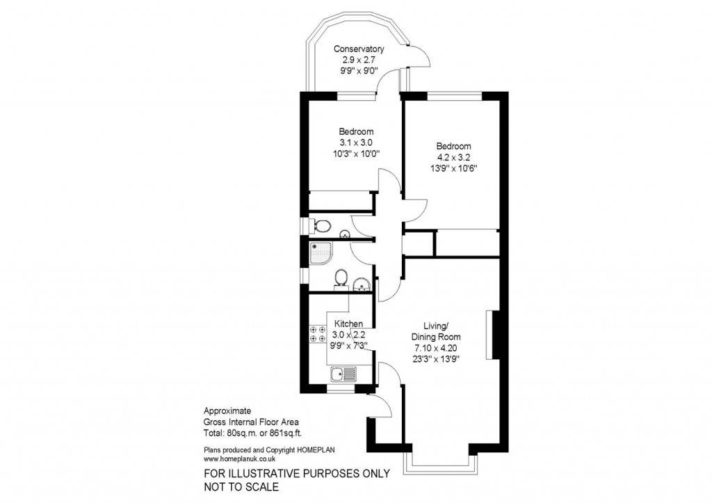Floorplans For Stratford Place, Lymington, SO41