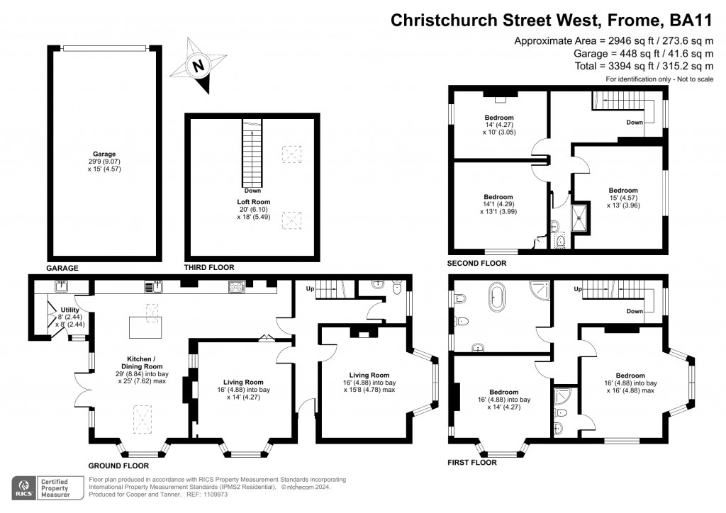 Floorplans For Christchurch Street West, Frome, Somerset