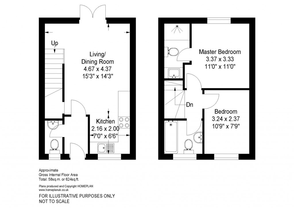 Floorplans For Tithe Barn, Lymington, SO41