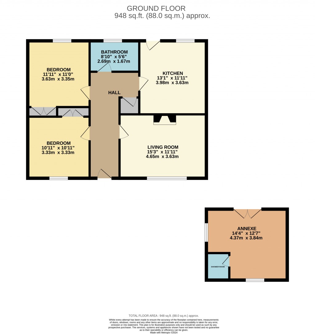 Floorplans For Silver Street, Cheddar, Somerset