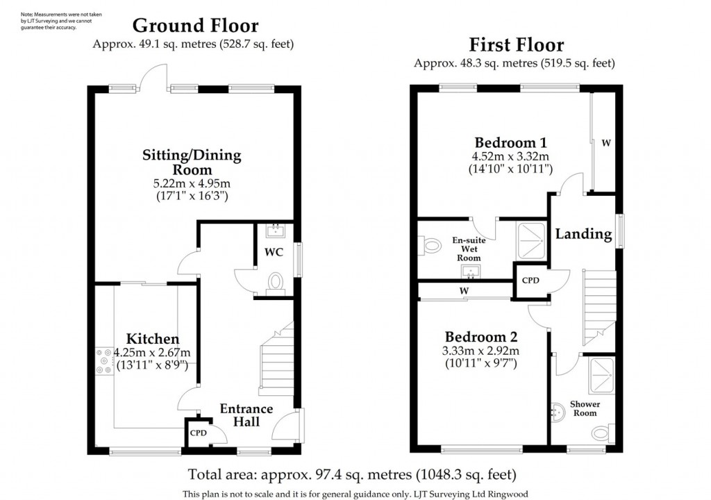 Floorplans For Homefield Close, Winkton, Christchurch, BH23