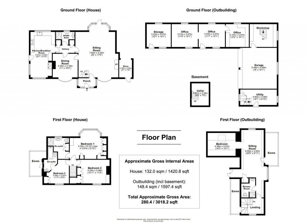 Floorplans For Bramshaw, Lyndhurst, SO43