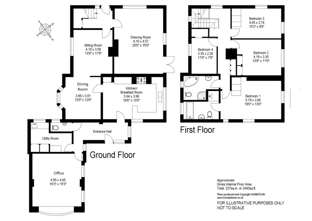 Floorplans For Boldre Lane, Boldre, Lymington, SO41