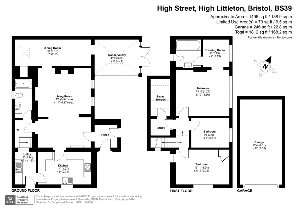 Floorplans For High Street, High Littleton, Bristol, Somerset