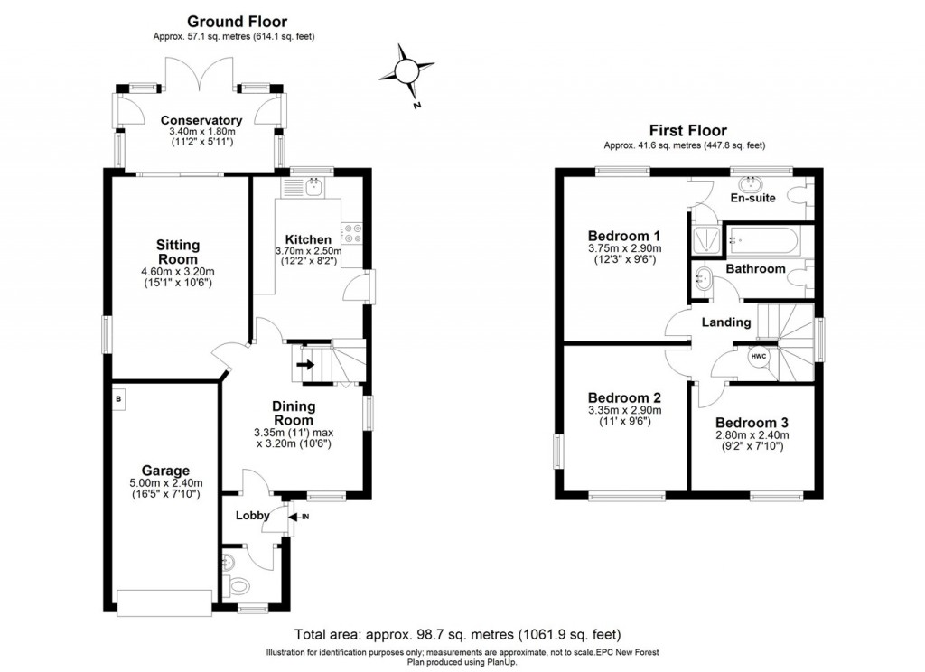 Floorplans For Vitre Gardens, Lymington, SO41