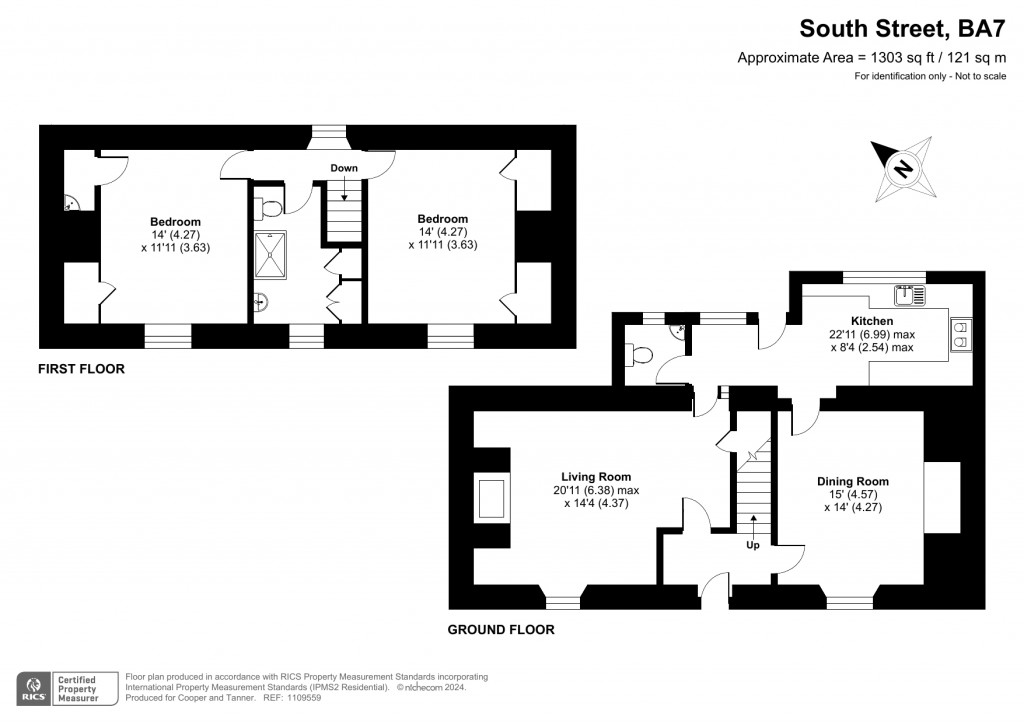 Floorplans For South Street, Castle Cary, Somerset