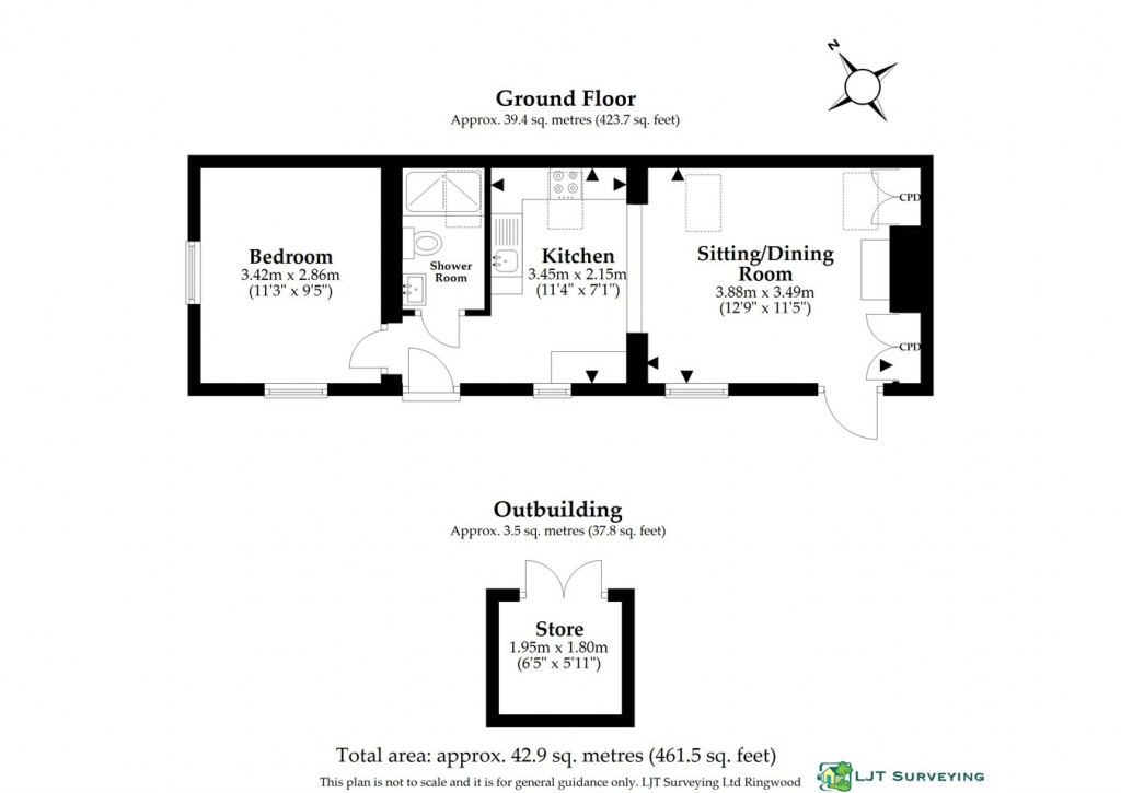 Floorplans For The Cross, Burley, Ringwood, BH24