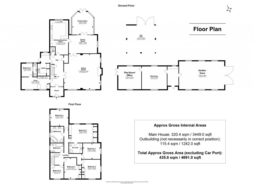 Floorplans For Woodlands Road, Ashurst, Southampton, SO40