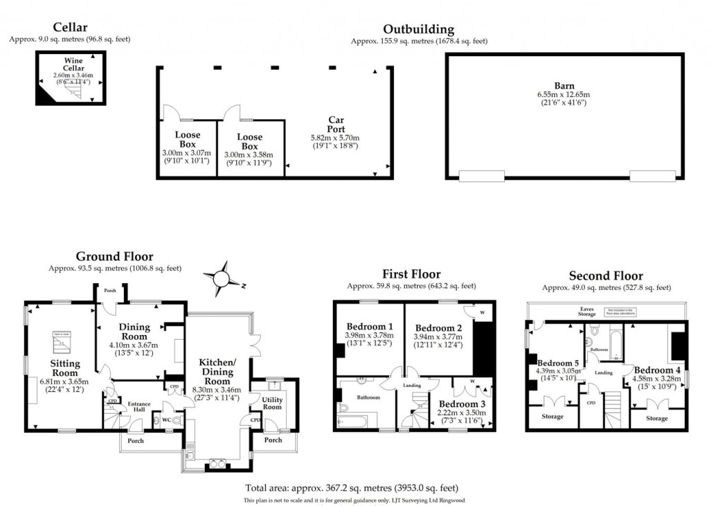Floorplans For Nouale Lane, Poulner, Ringwood, BH24
