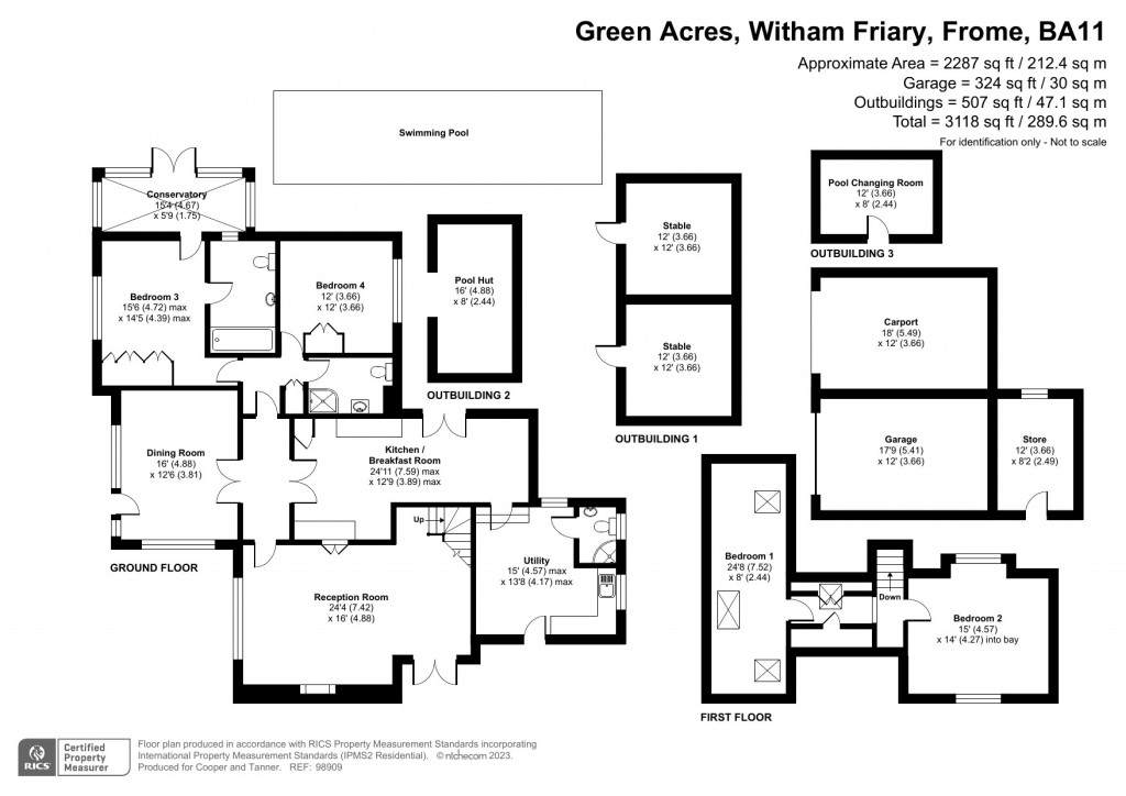 Floorplans For Witham Friary, Somerset