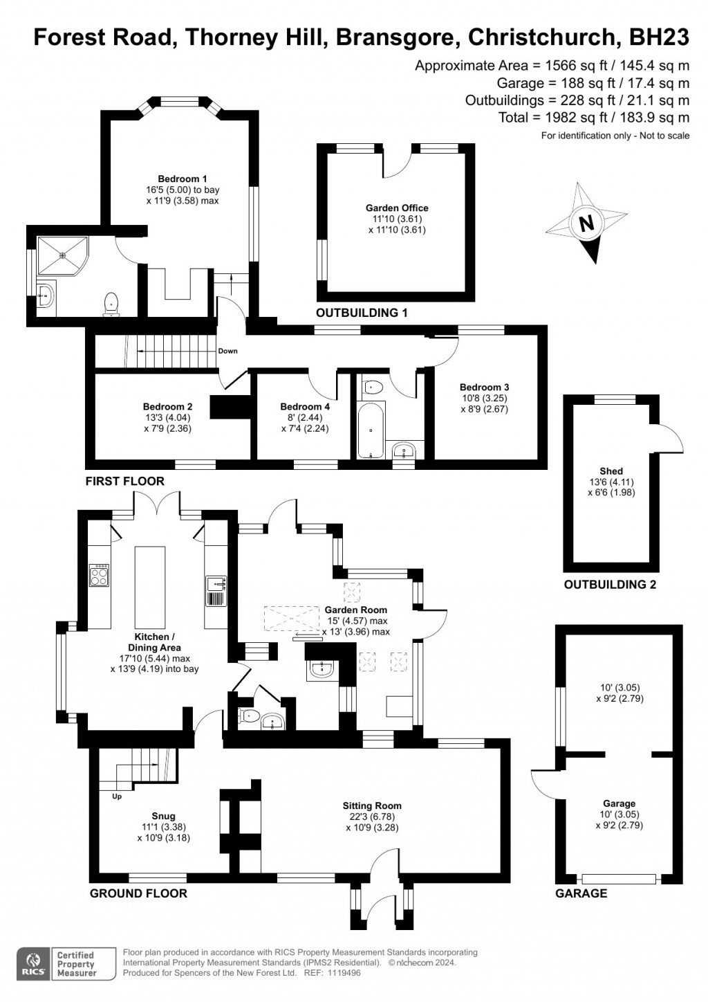 Floorplans For Forest Road, Bransgore, Christchurch, BH23