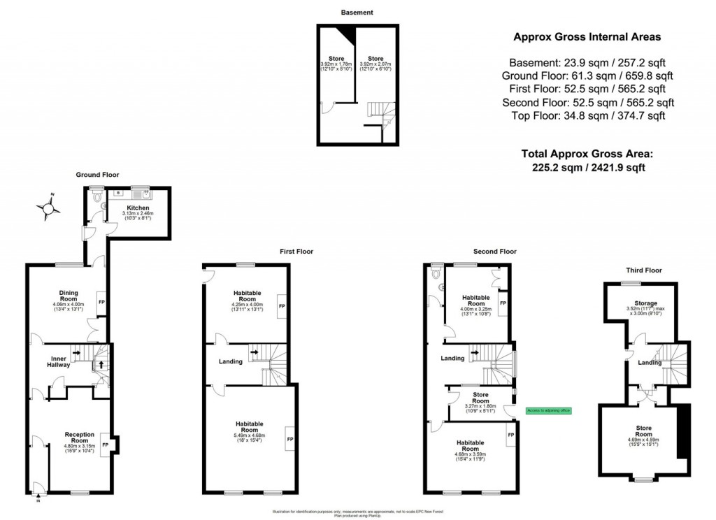 Floorplans For High Street, Lymington, SO41