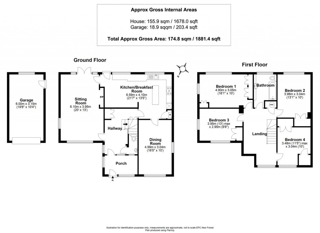 Floorplans For Durrant Way, Sway, Lymington, SO41