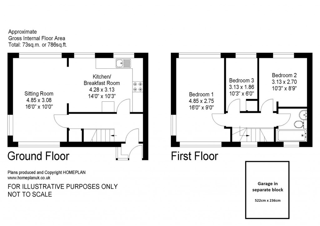 Floorplans For Lower Buckland Road, Lymington, SO41