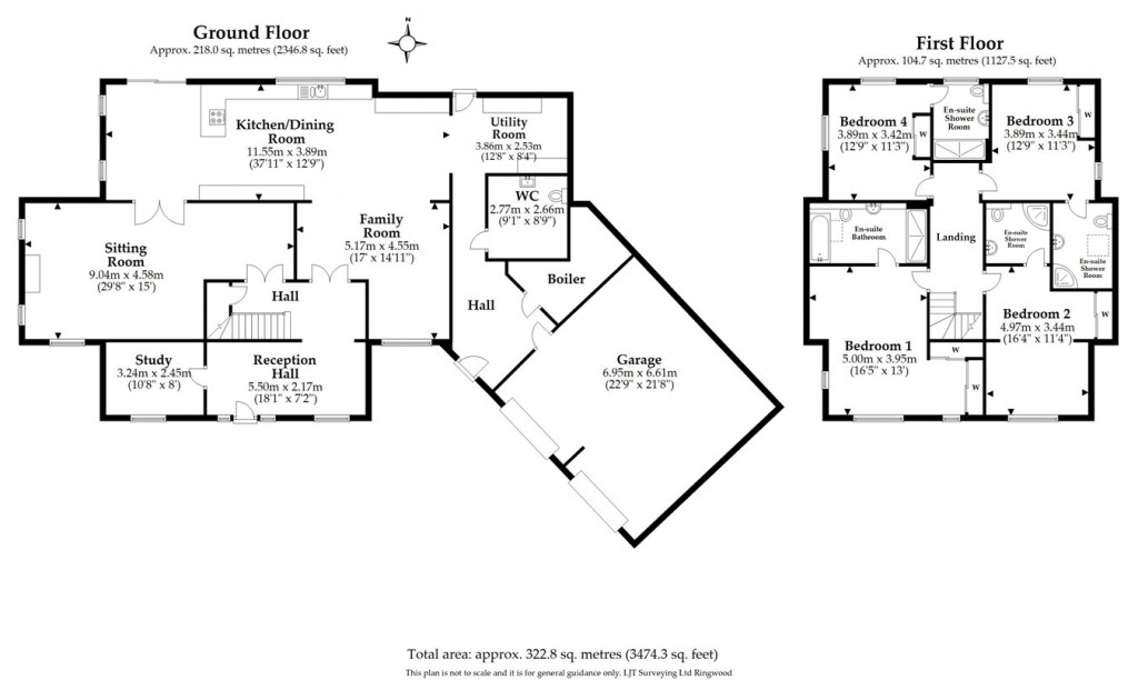 Floorplans For Davids Lane, Ringwood, BH24